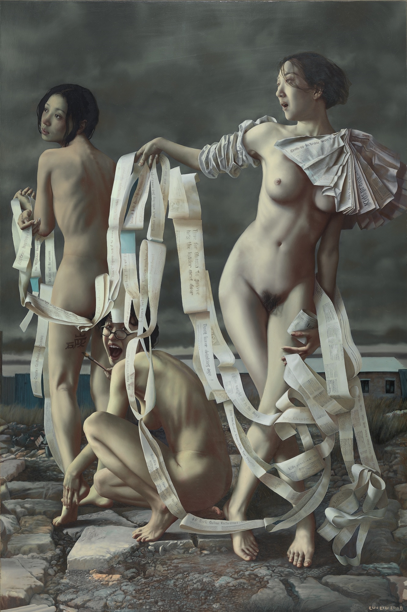 Artwork by Lui Liu, PRINT ERA, Made of oil on canvas