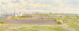 A brick kiln in Simmering - Franz Gerasch