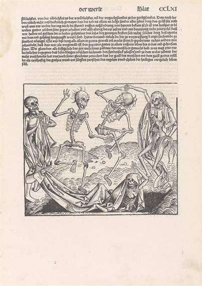 Dance of the skeletons by Michael Wolgemut, Circa 1493