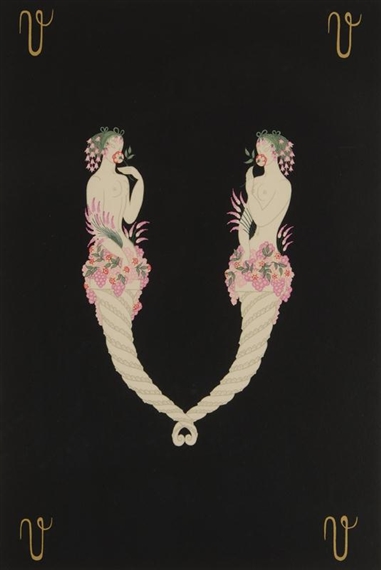 Erté | V Alphabet Suite (1929) | MutualArt