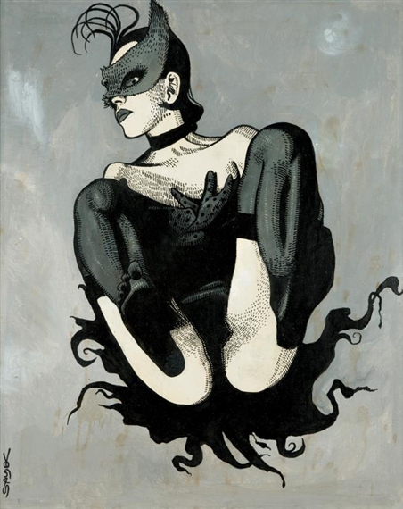 At glass table by Kaja Saudek