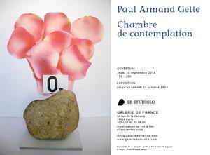 Paul Armand Gette: Chambre de Contemplation - Le Studiolo Galerie de France