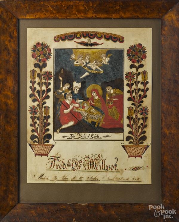 Artwork by John F. W. Stahr, Southeastern Pennsylvania, Made of ink and watercolor