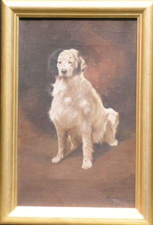Artwork by Edward Parker Hayden, ENGLISH SETTER, Made of Oil on canvas