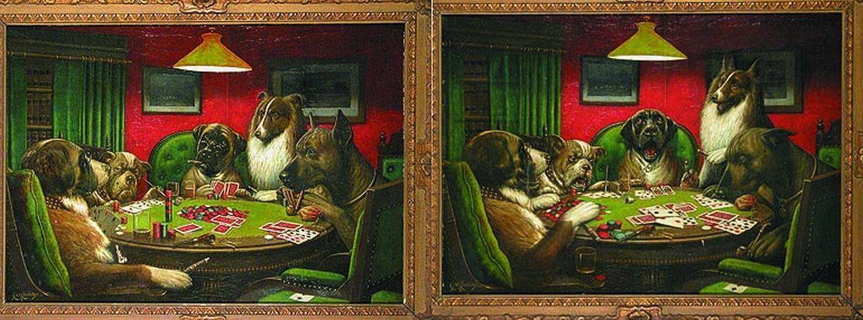 Собаки играют в покер кассиус кулидж