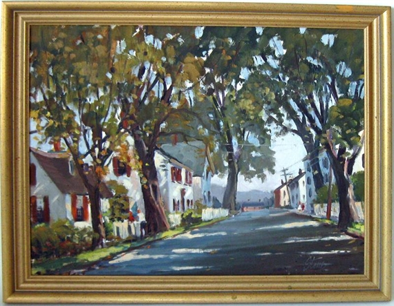 Rockport street scene by Don Stone