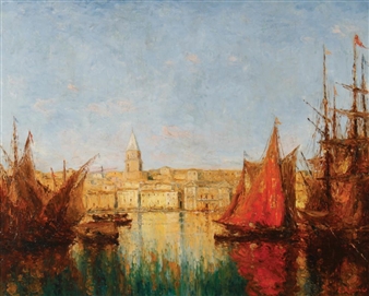 Venetian scene - E. Roman