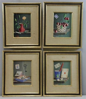 4 works; Still Lifes - Alfredo Dardari