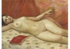 Laying nude - Noboru Hasegawa