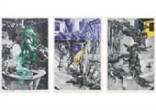 3 works: Symbol of godhead ;Success from ambitious;Onryo appears by Tadanori Yokoo, 1990