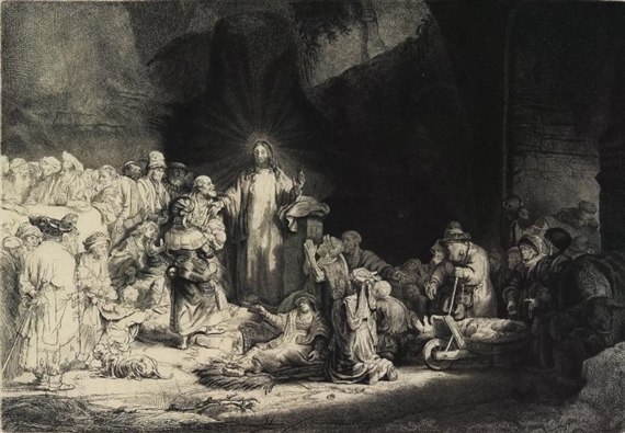 Rembrandt van Christ Healing Sick the Hundred Guilder Print (Circa 1649) | MutualArt