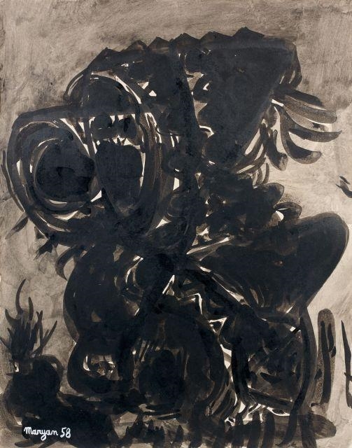 Artwork by Maryan S. Maryan, SANS TITRE, Made of ink and wash on paper