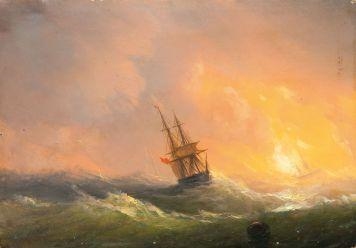 Storm by Ivan Aivazovsky