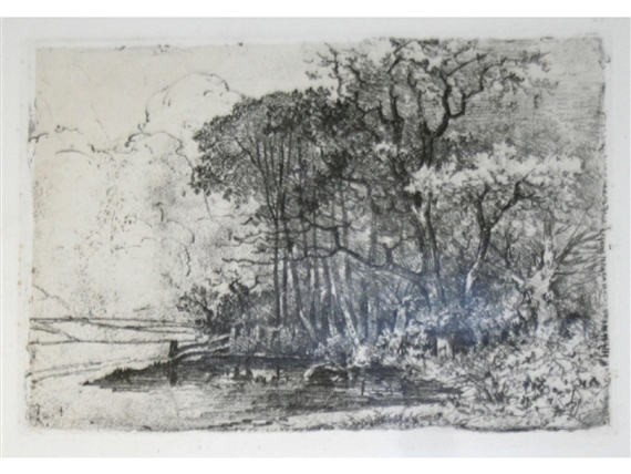 2 Works : Hoveton st. Peter ; At bixley by John Crome, Circa 1812 ; Circa 1809