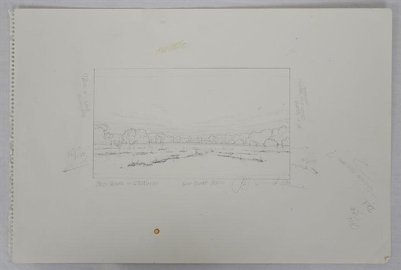 Study Homage to C.D. Friedrich by Stephen Hannock, 1987