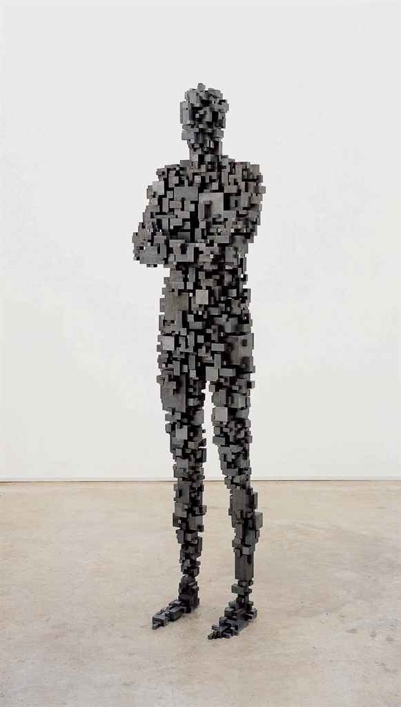 Artwork by Antony Gormley, Aggregate, Made of variable mild steel blocks