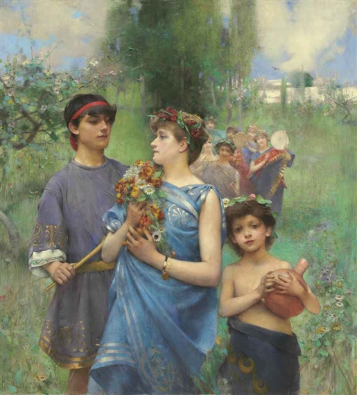 Le printemps by Henry Siddons Mowbray