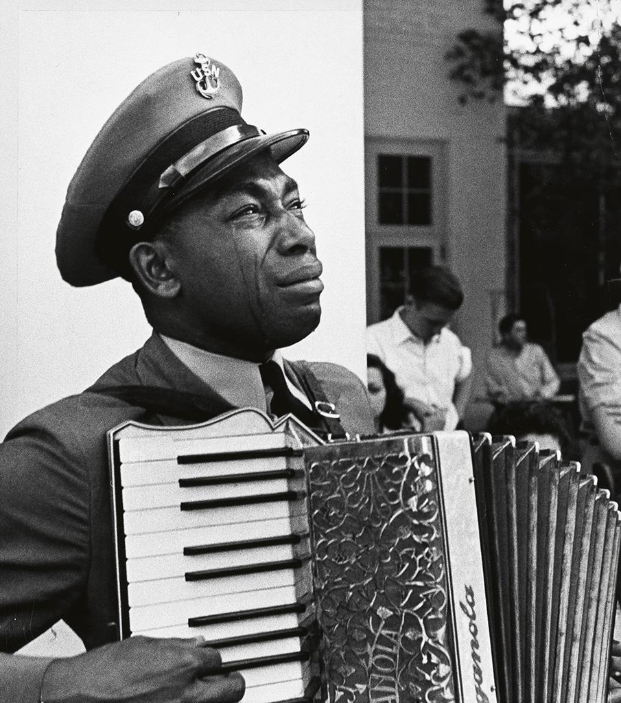 Edward Clark | A weeping Graham W. Jackson, Sr. playing his accordion ...