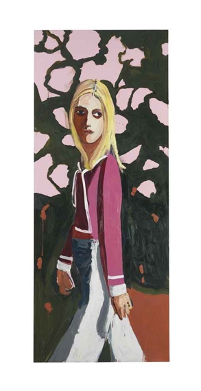 Woman with Flowers by Chantal Joffe, 2004