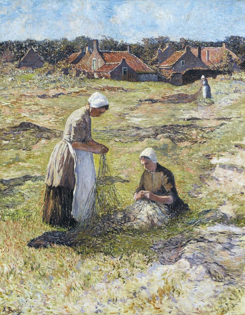 Ван Гог женщины стирают в реке