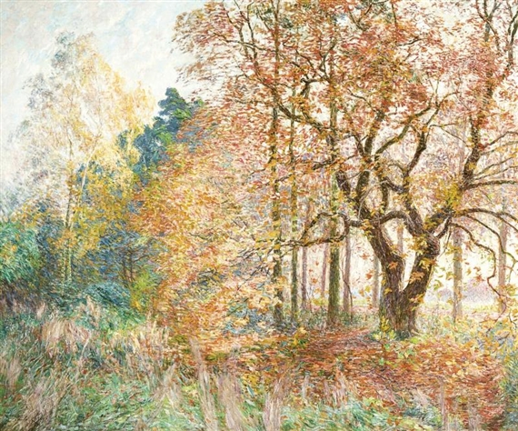 Park corner - Coin de parc by Emile Claus, 1903