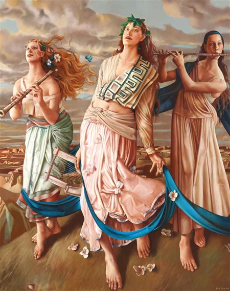 Three Muses by Lui Liu, 1999