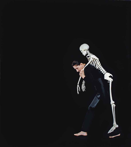 Carrying the Skeleton I by Marina Abramović, 2008