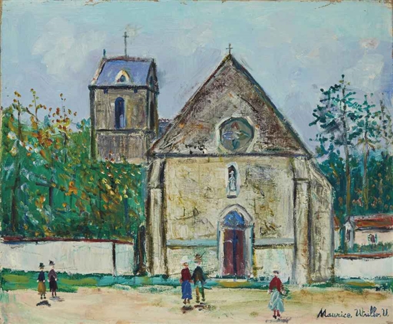 Maurice Utrillo | Eglise de Saint-Hilarion (Seine-et-Oise) | MutualArt