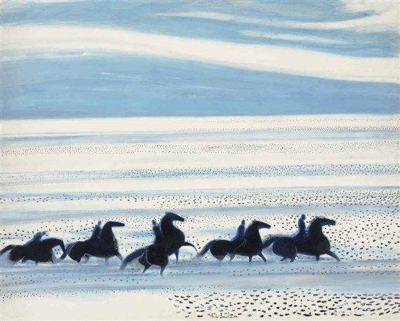 Andre Brasilier | Les chevaux de Neptune (1977) | MutualArt