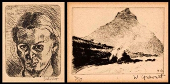 2 WOKS: FEMALE SITTER; LIONS HEAD - Willem Gravett