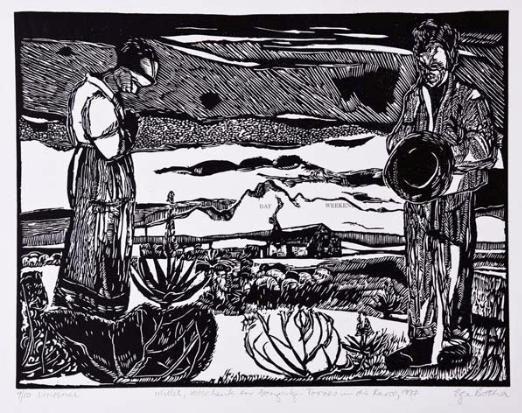MILLET, VOLSCHENK EN GONZALEZ - TORRES IN DIE KAROO by Elza Botha, 1997