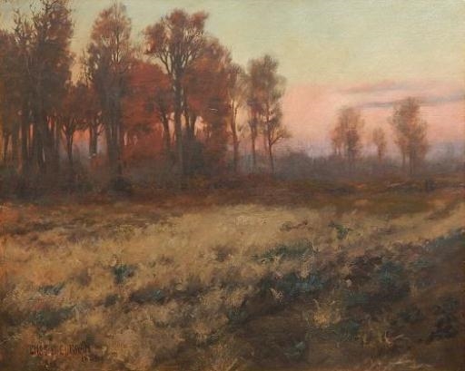 Landscape at Dusk by Charles Courtney Curran, 1888