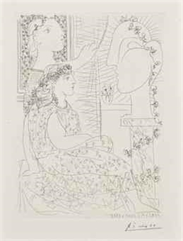 Pablo Picasso | (Two Dressed Models), plate 42 from La suite