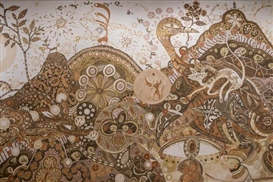 Yusuke Asai Uses 27 Different Shades Of Mud To Create Massive Mural