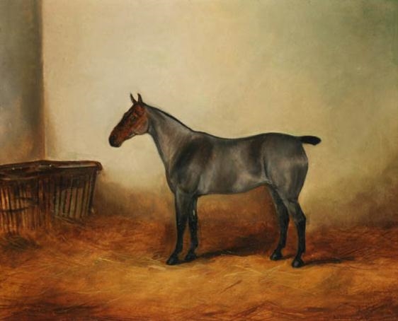 Mare in a Stable by Frederick French, 1890