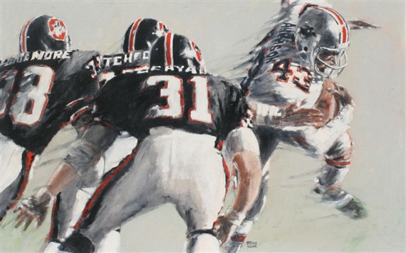 Former Houston Gamblers, Tampa Bay Bandits, and NFL San Diego Chargers Star Running Back Gary Anderson by Nathan Solano