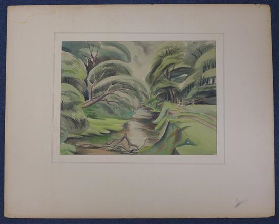 6 Works : River landscapes and woodland scenes by Olive F. Openshaw