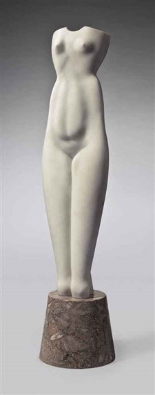 Symmetrical Torso by Alexander Archipenko, Conceived in 1921 and carved in 1922-1923