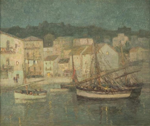 MOONLIGHT, PASAJES by Paul King, circa 1930
