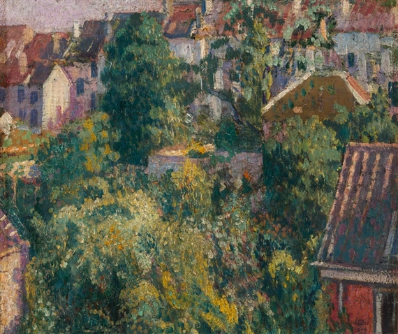 The roofs by Georges Lemmen, 1906