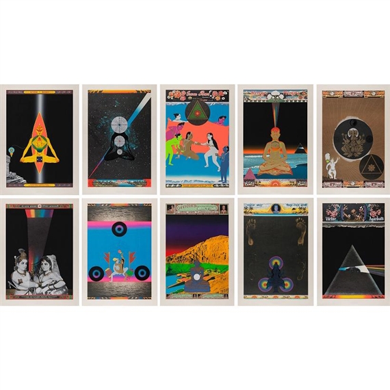 Set of 10; Shambala by Tadanori Yokoo, 1974