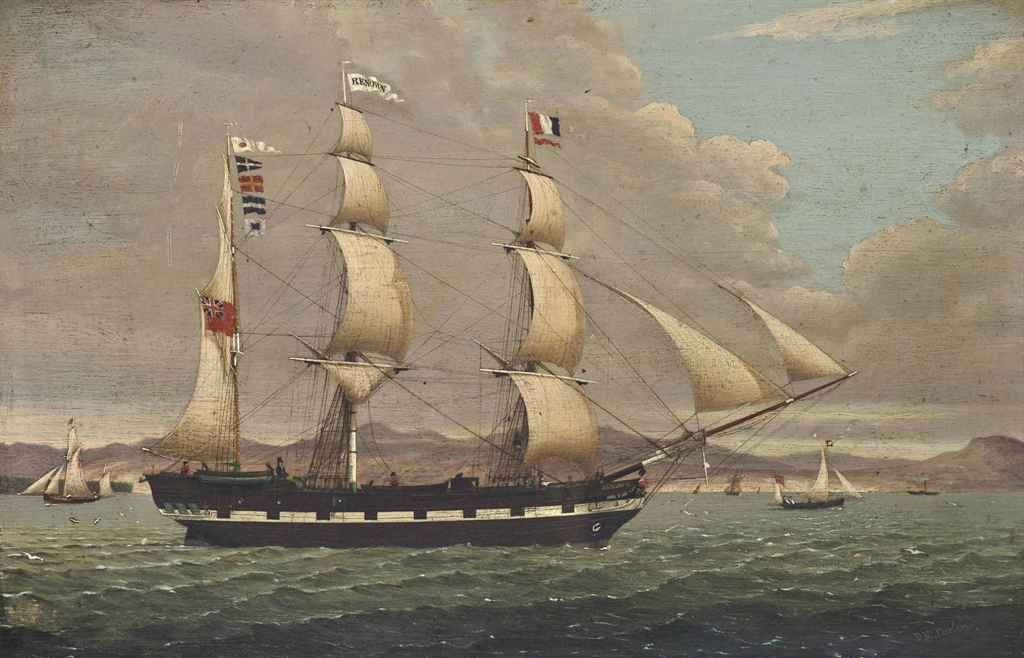Duncan McFarlane | The merchant barque Renown heading down the Clyde ...