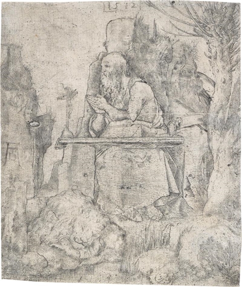 Albrecht Dürer | St. Jerome by the Pollard Willow (1512) | MutualArt