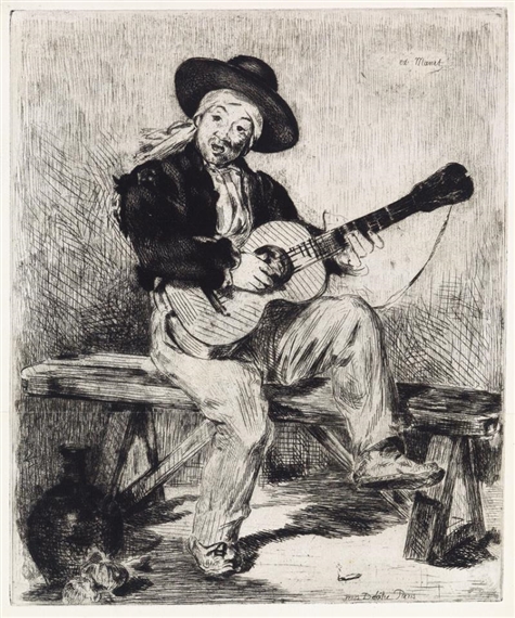 Le Guitarero (ou Le Chanteur Espagnol) by Édouard Manet, 1861-1862