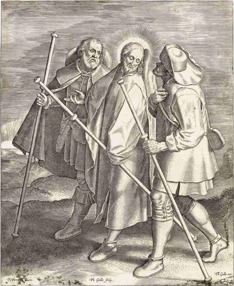 Christ and His Disciples on the Way to Emmaus by Pieter Brueghel the Elder, 1571