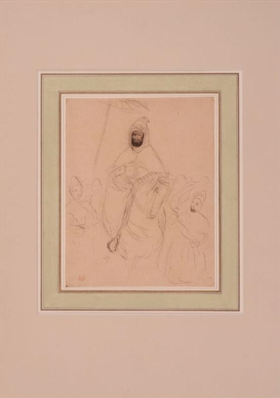 Study of an Arab on Horseback by Eugène Delacroix