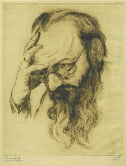 Portrait of Prof. Boris Schatz by Jacob Eisenberg