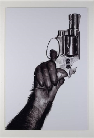 MONKEY WITH GUN, NEW YOR CITY by Albert Watson, 1992
