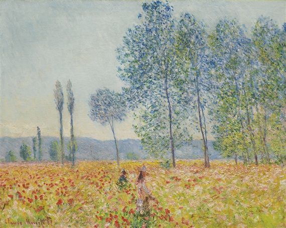 SOUS LES PEUPLIERS by Claude Monet, 1887