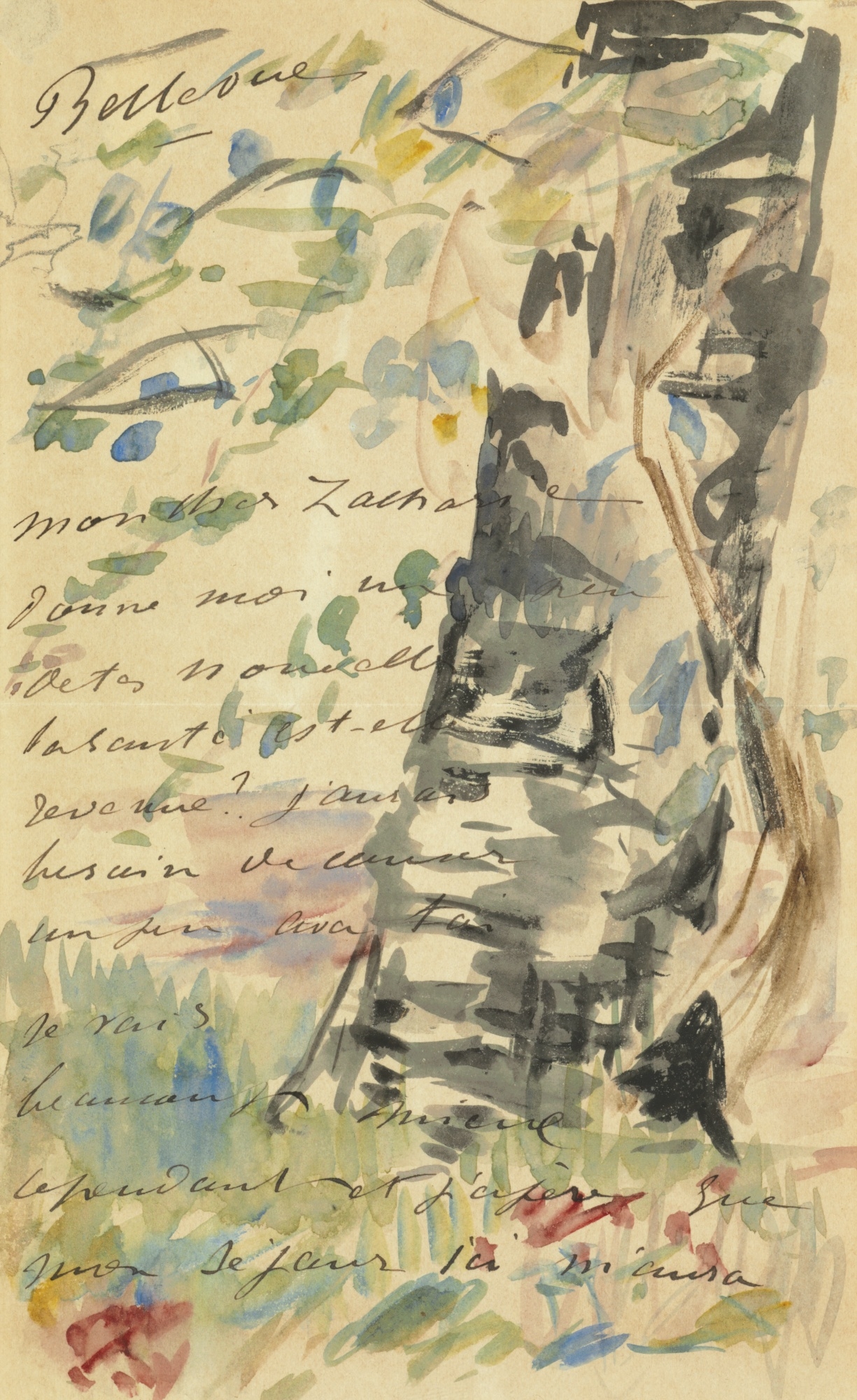 Édouard Manet | LETTRE À ZACHARIE ASTRUC (1880) | MutualArt